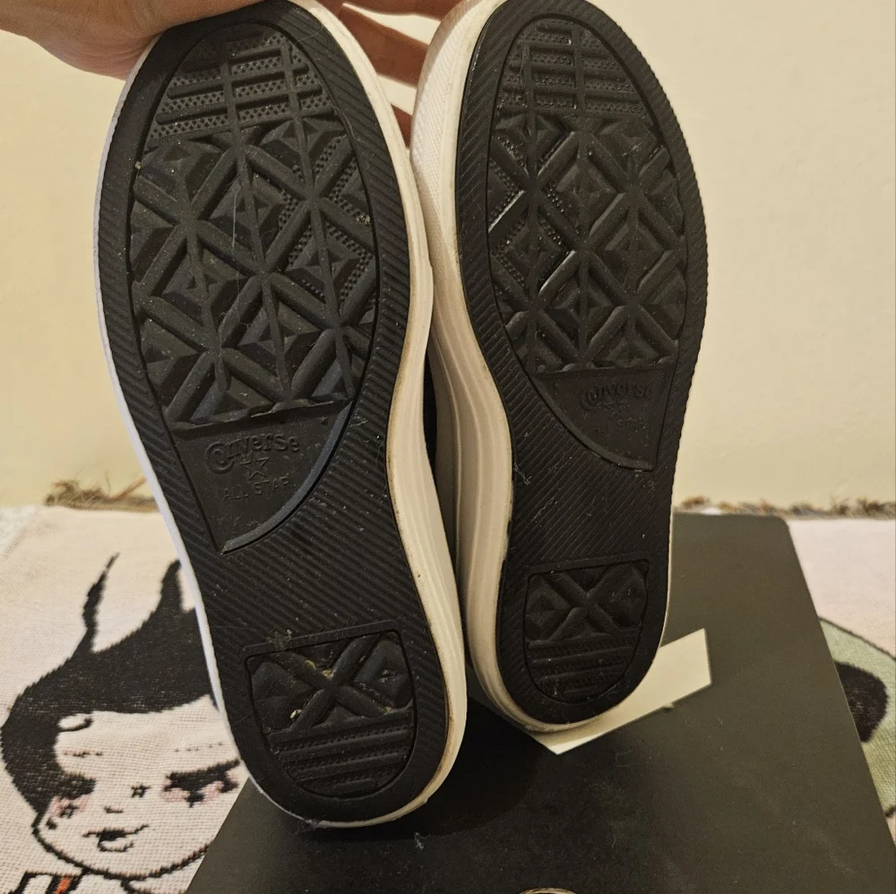 Converse Platform Chuck Taylor High Top Black White